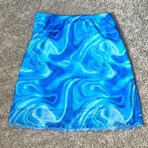 Tie Dye Mini Pencil Skirt